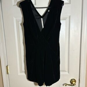 Rachel Roy Womens Black Pocketed Sleeveless V‎ Neck Short Sheath Cocktail Dress